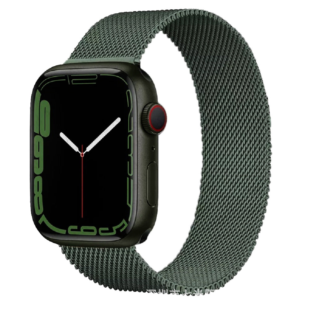 Suitable for Apple Watch Milan strap. Apple Watch 7th generation stainless steel Milan Nice magnetic strap