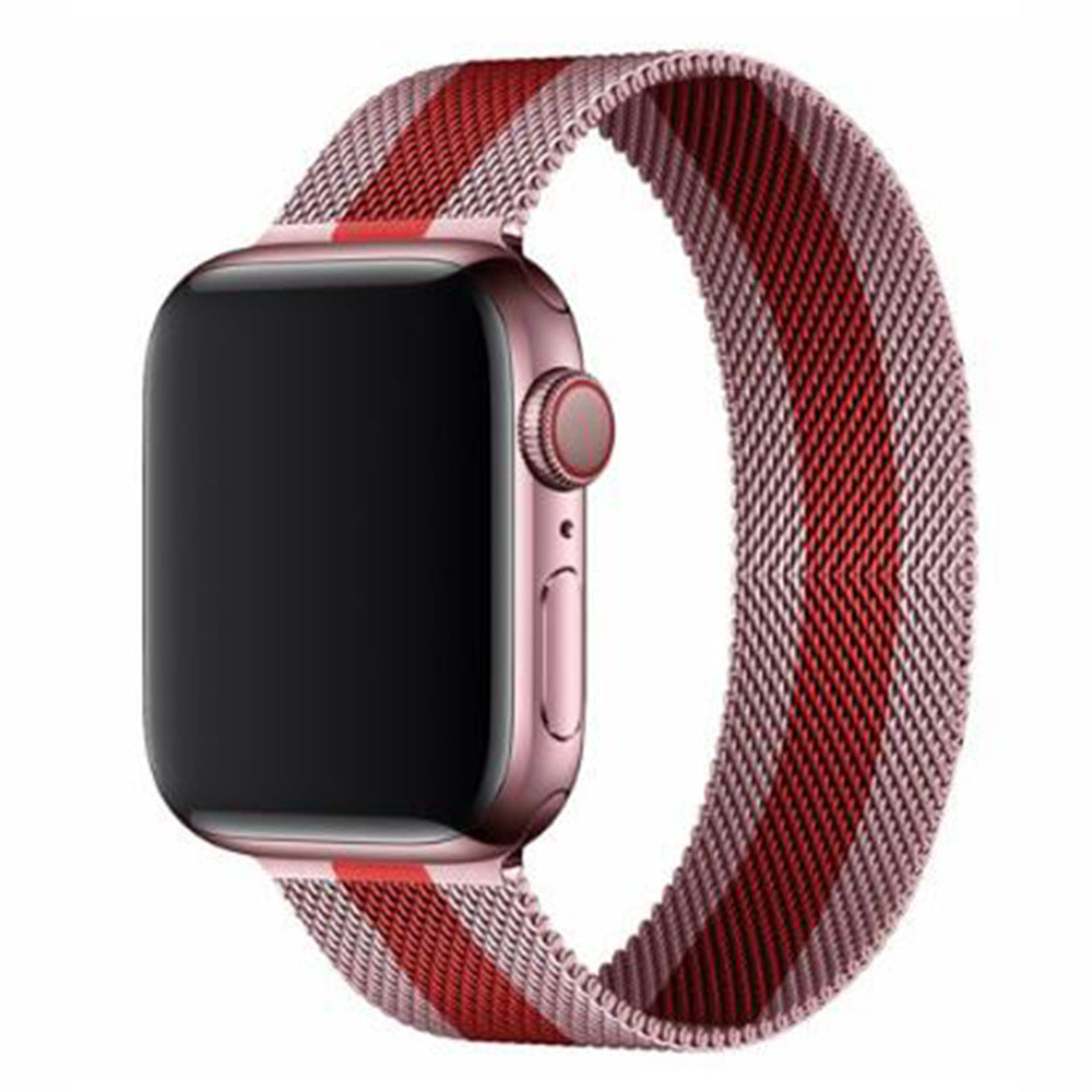 Suitable for Apple Watch Milan strap. Apple Watch 7th generation stainless steel Milan Nice magnetic strap