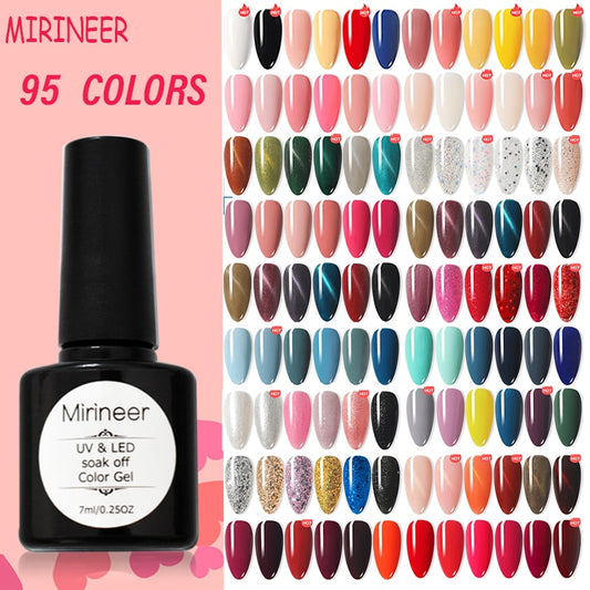 Gel Nail Polish UV LED Art Mirineer All For Manicure Semi Permanent Varnish Soak Off Matte Base Top Coat Shiny Color